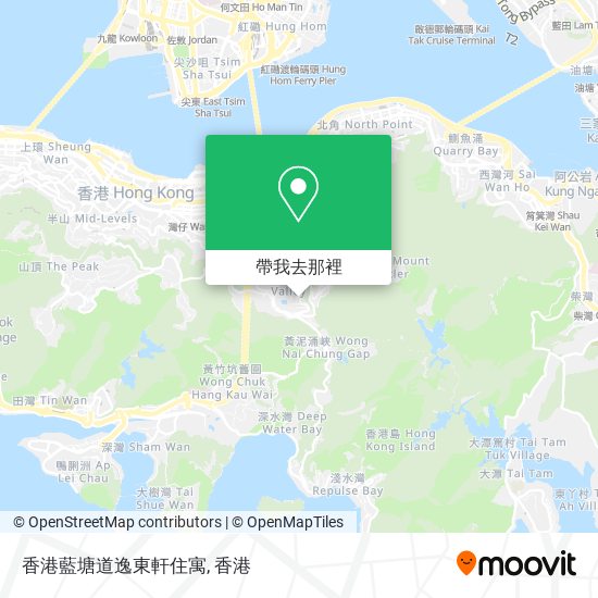 香港藍塘道逸東軒住寓地圖