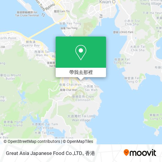 Great Asia Japanese Food Co.,LTD.地圖