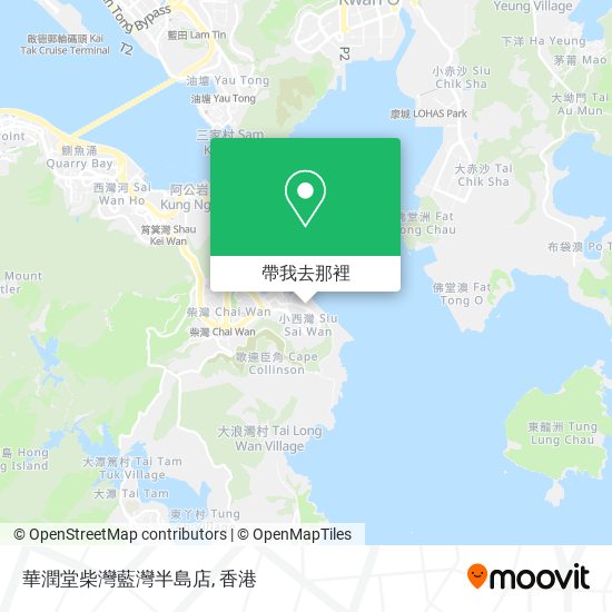 華潤堂柴灣藍灣半島店地圖