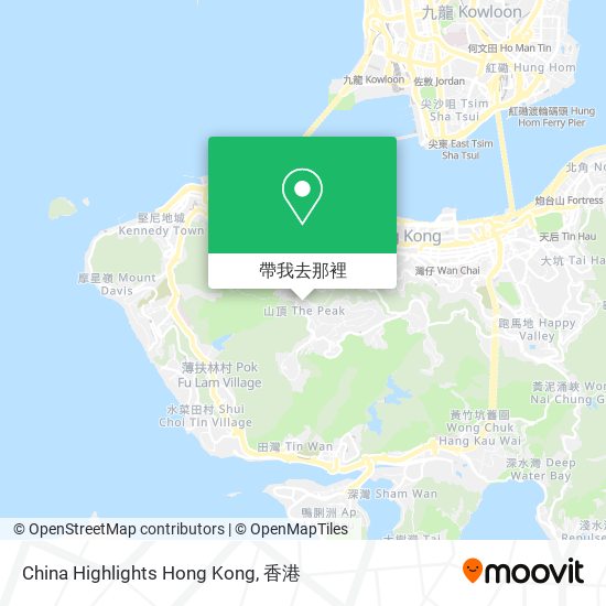 China Highlights Hong Kong地圖