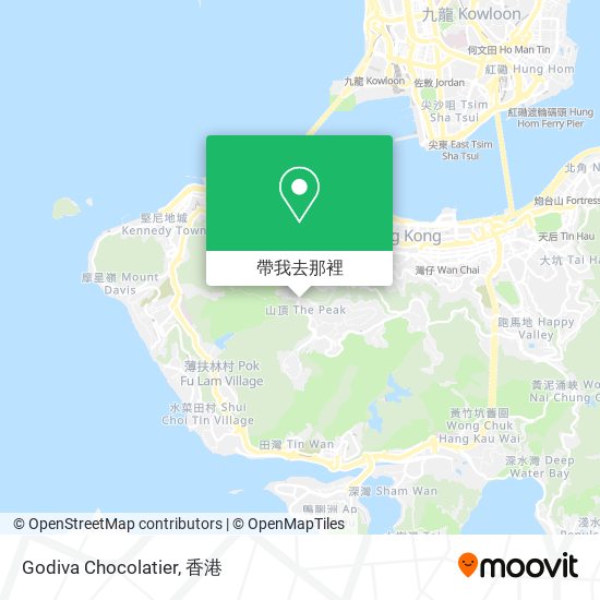 Godiva Chocolatier地圖