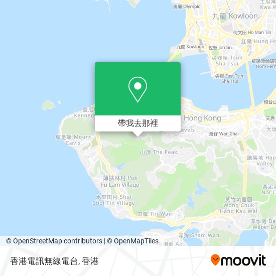 香港電訊無線電台地圖