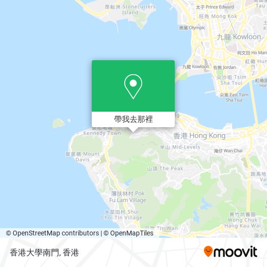 香港大學南門地圖