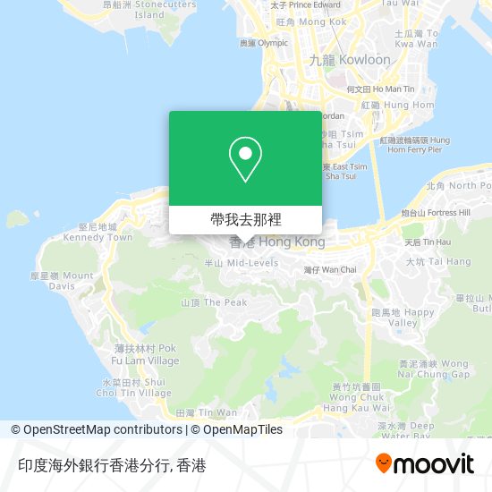 印度海外銀行香港分行地圖
