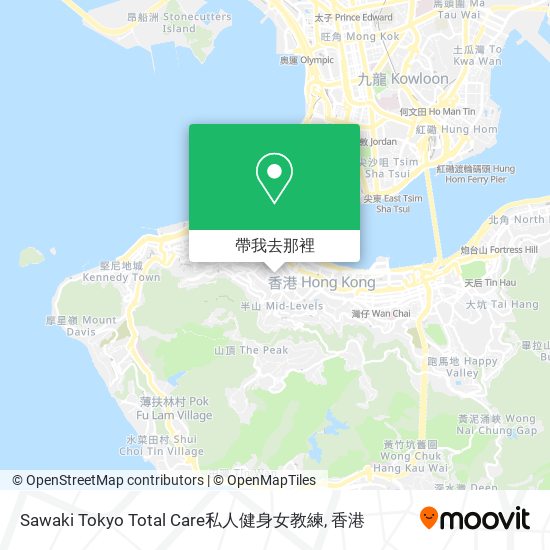 Sawaki Tokyo Total Care私人健身女教練地圖