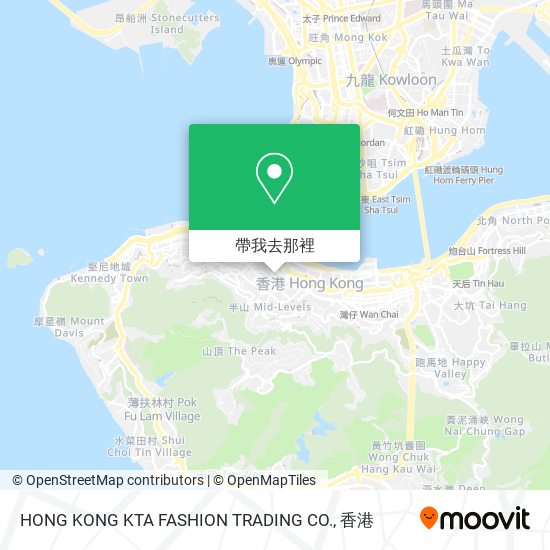 HONG KONG KTA FASHION TRADING CO.地圖