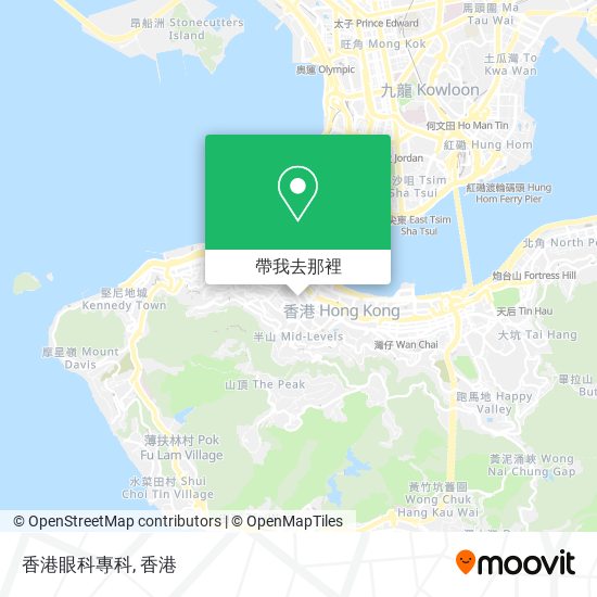 香港眼科專科地圖