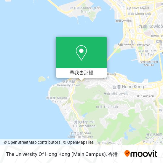 The University Of Hong Kong (Main Campus)地圖