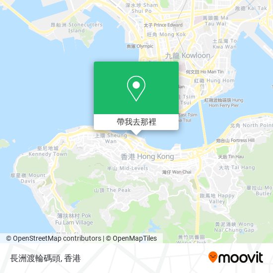 長洲渡輪碼頭地圖