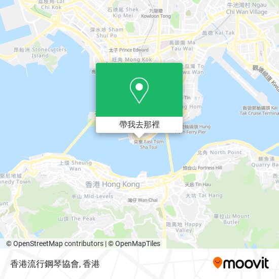 香港流行鋼琴協會地圖