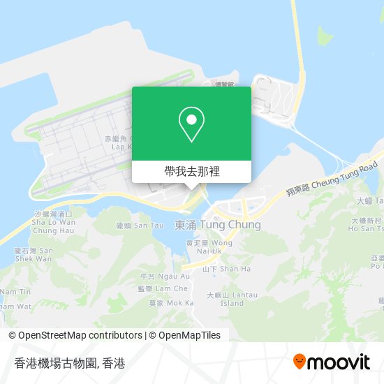 香港機場古物園地圖
