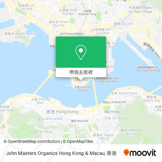 John Masters Organics Hong Kong & Macau地圖