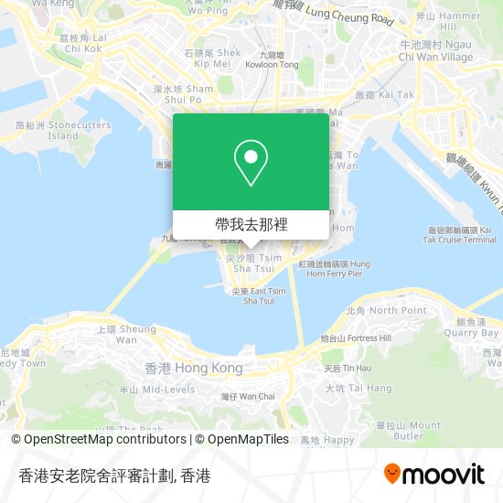 香港安老院舍評審計劃地圖