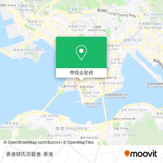 香港韓氏宗親會地圖