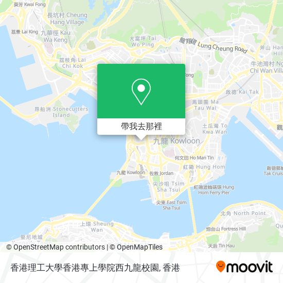 香港理工大學香港專上學院西九龍校園地圖