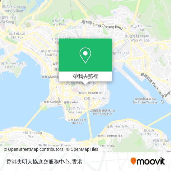 香港失明人協進會服務中心地圖