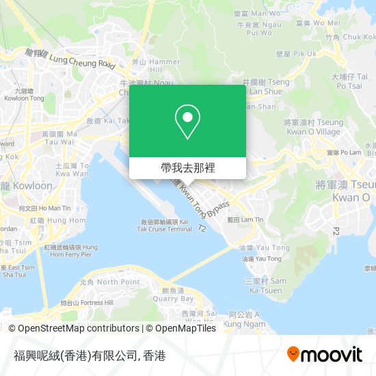 福興呢絨(香港)有限公司地圖