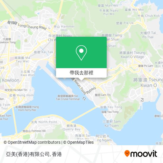 亞美(香港)有限公司地圖