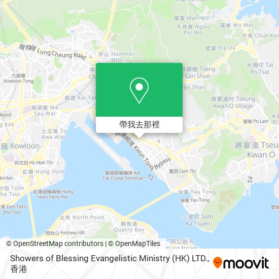 Showers of Blessing Evangelistic Ministry (HK) LTD.地圖