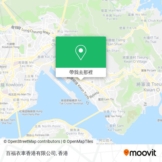 百福衣車香港有限公司地圖