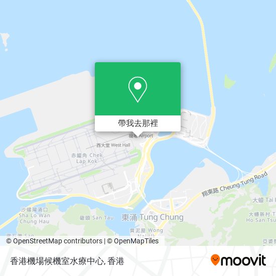香港機場候機室水療中心地圖