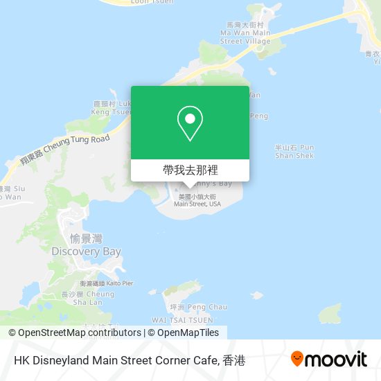 HK Disneyland Main Street Corner Cafe地圖