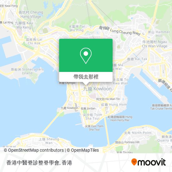 香港中醫脊診整脊學會地圖