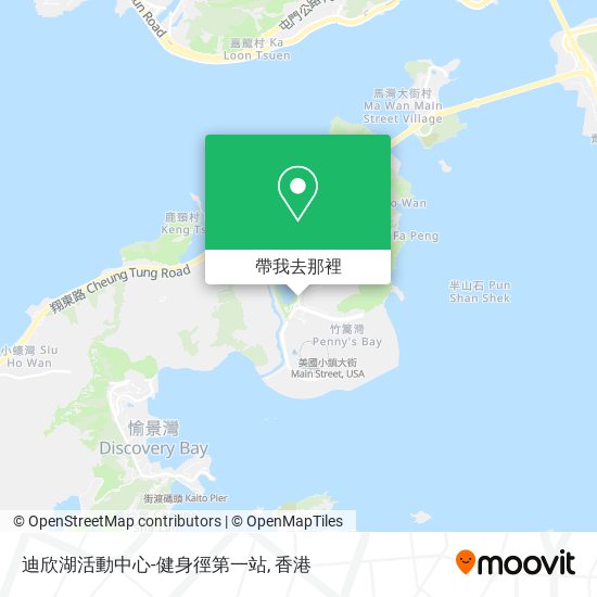 迪欣湖活動中心-健身徑第一站地圖