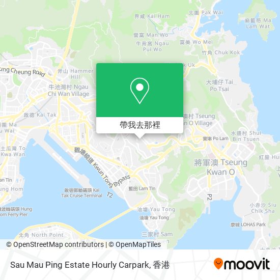Sau Mau Ping Estate Hourly Carpark地圖