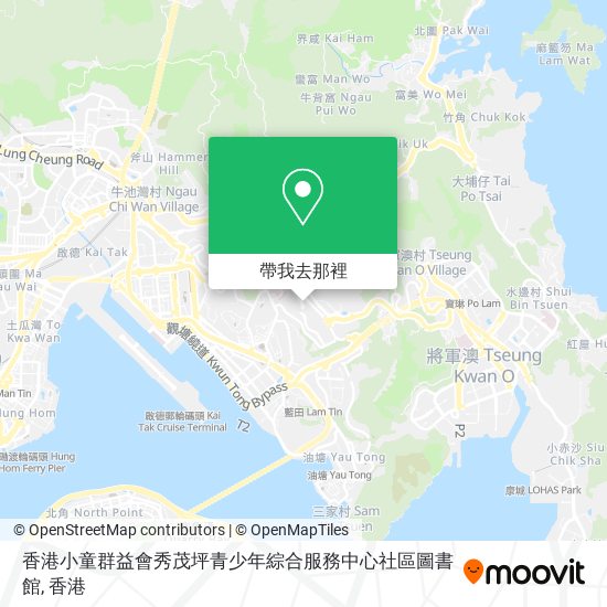 香港小童群益會秀茂坪青少年綜合服務中心社區圖書館地圖