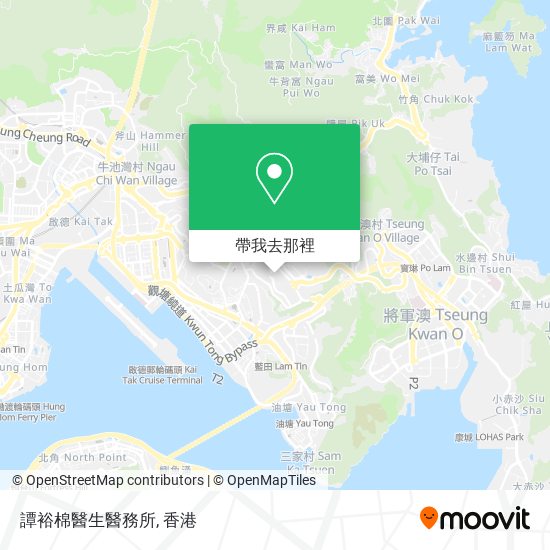 譚裕棉醫生醫務所地圖