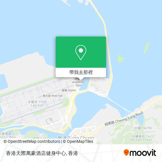 香港天際萬豪酒店健身中心地圖