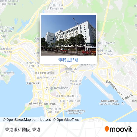 香港眼科醫院地圖