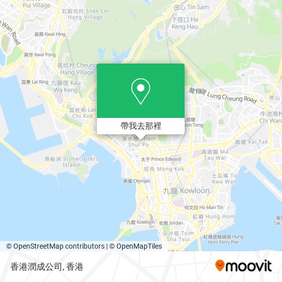 香港潤成公司地圖