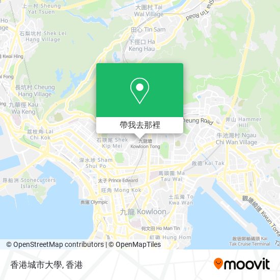 香港城市大學地圖