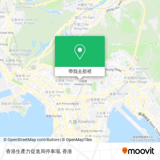 香港生產力促進局停車場地圖