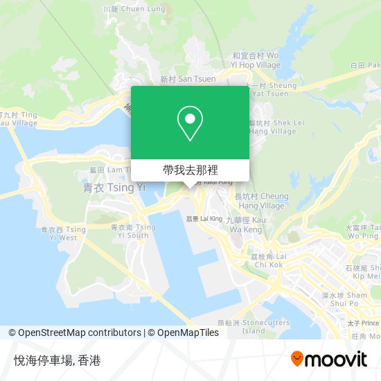 悅海停車場地圖