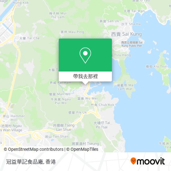 冠益華記食品廠地圖