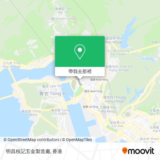 明昌枝記五金製造廠地圖