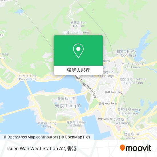 Tsuen Wan West Station A2地圖