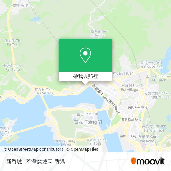 新香城 - 荃灣麗城區地圖