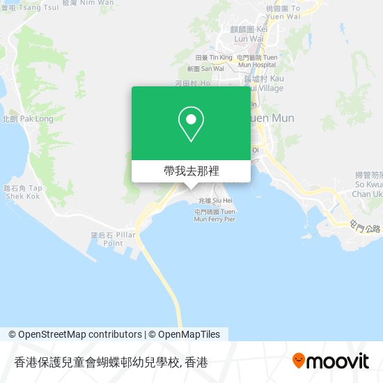 香港保護兒童會蝴蝶邨幼兒學校地圖