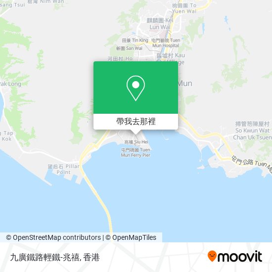 九廣鐵路輕鐵-兆禧地圖