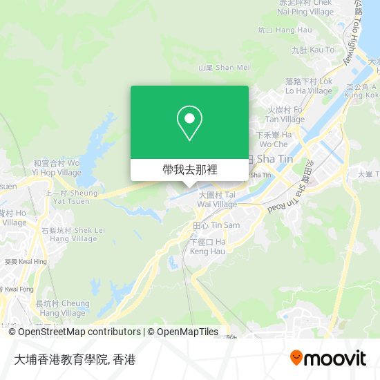 大埔香港教育學院地圖