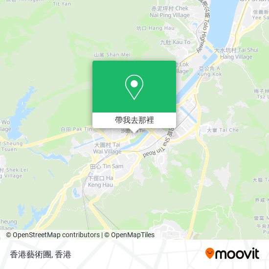 香港藝術團地圖