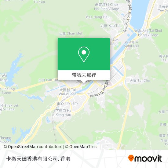 卡撒天嬌香港有限公司地圖