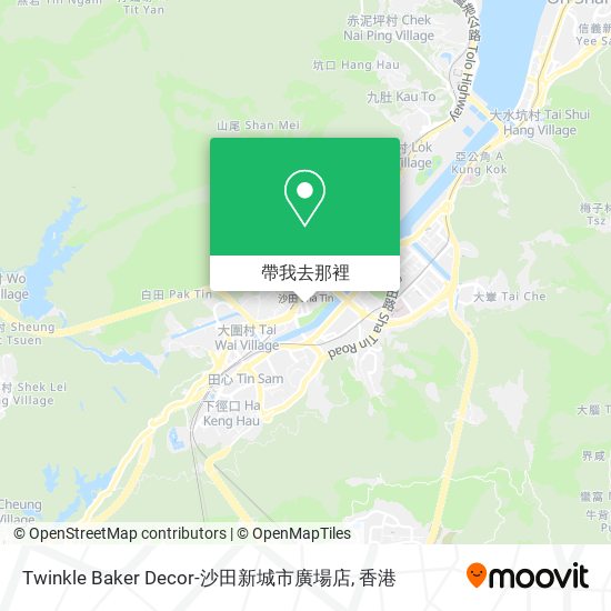 Twinkle Baker Decor-沙田新城市廣場店地圖