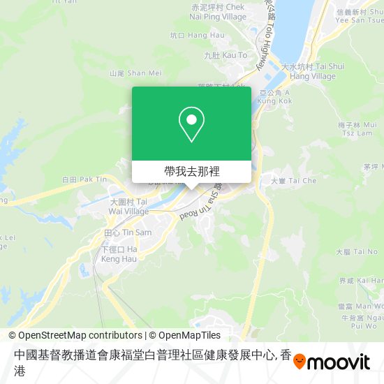 中國基督教播道會康福堂白普理社區健康發展中心地圖