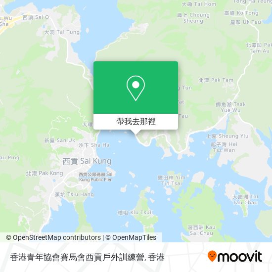 香港青年協會賽馬會西貢戶外訓練營地圖