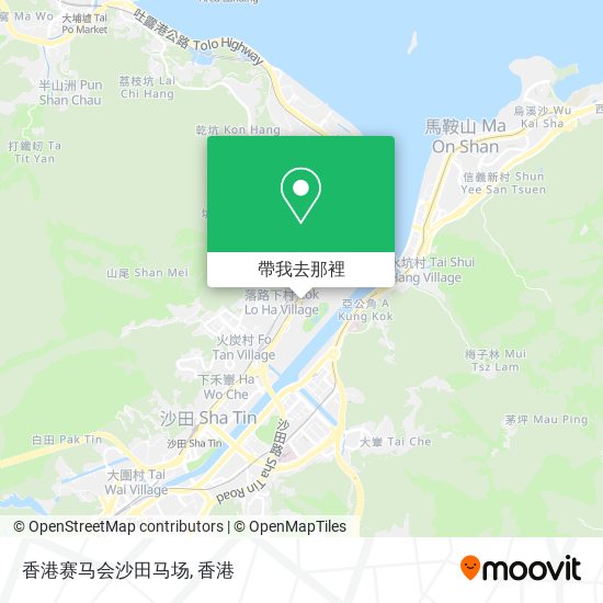 香港赛马会沙田马场地圖